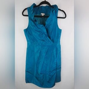 J CREW Silk Faux Wrap Sleeveless Dress